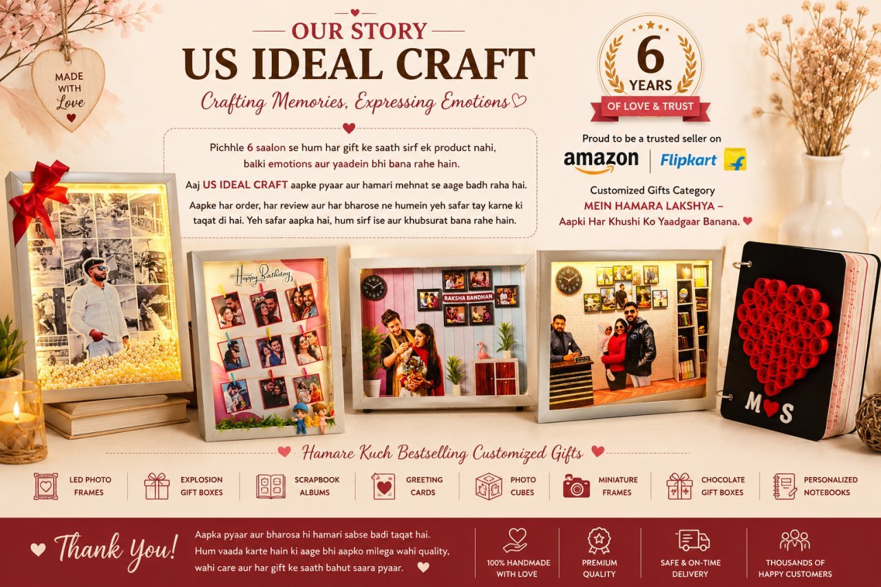 Our story | 6+ year of crafting Personalized Gifts