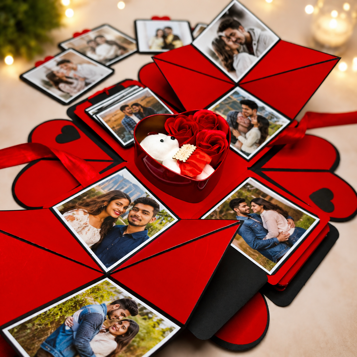 Personalized Gift Box Colour (Red and Black)