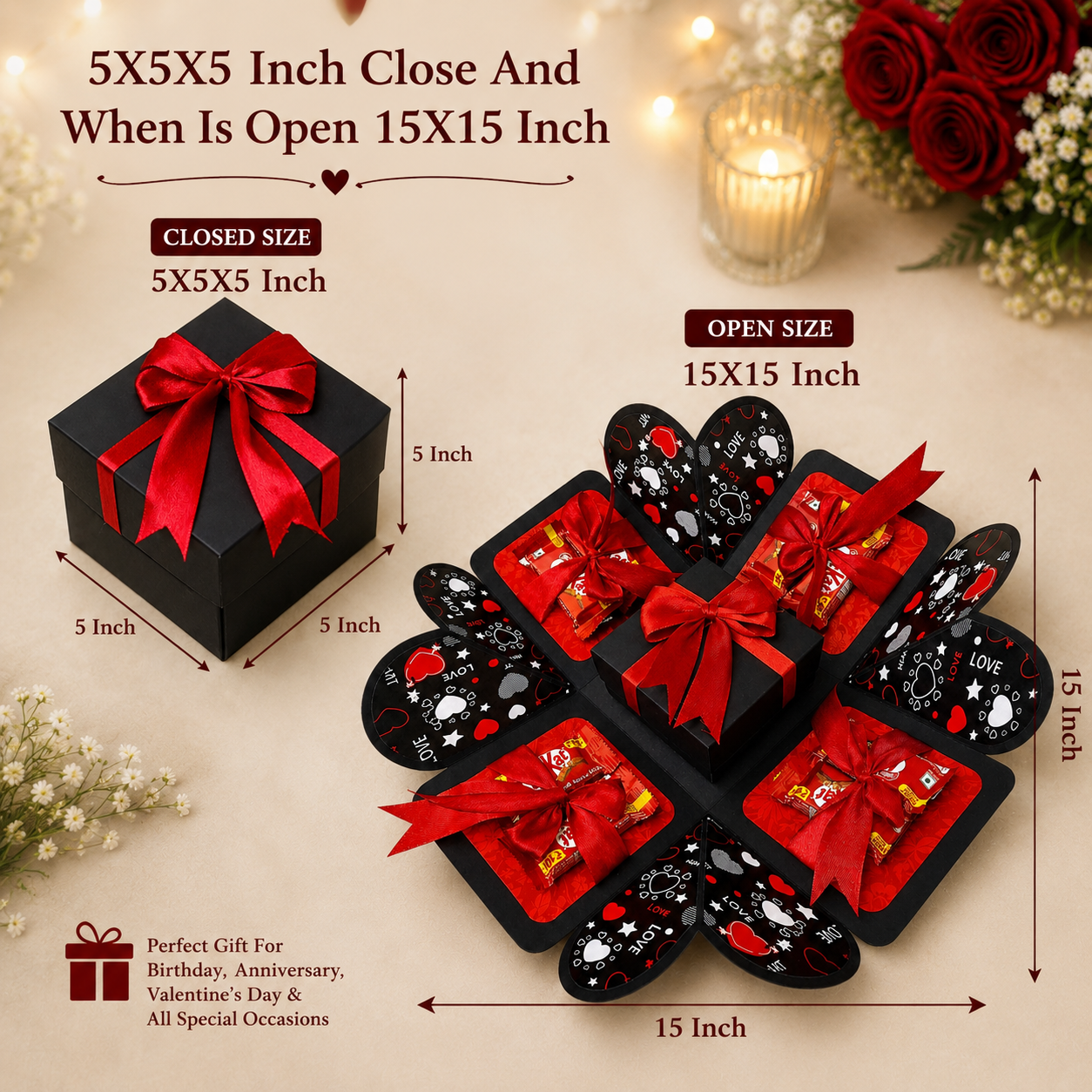 Photo Memory Gift Box with 6 Photos