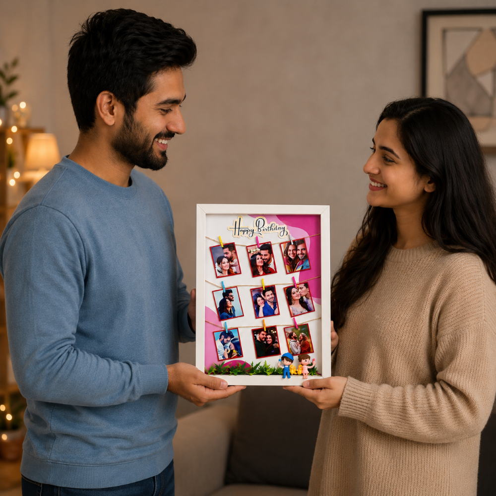 Happy Birthday Threads of Us - Miniature Frame