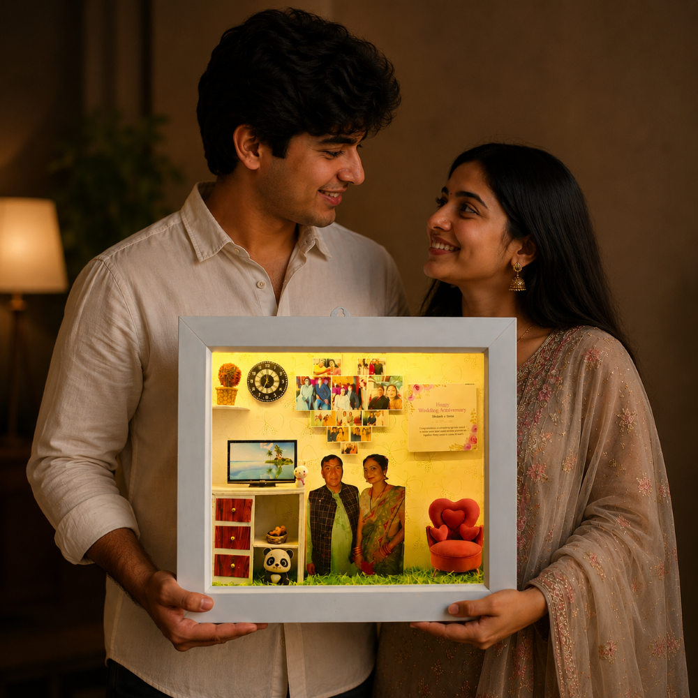 Customized & Personalized 3D Miniature Office Scene Frame