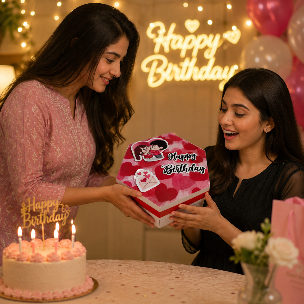 Birthday Gift Box with Chocolates