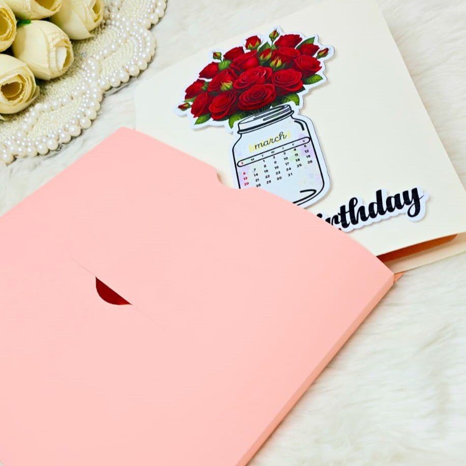 Popup 3D Memory Greeting Card Gift for Birthday With 10 Photo